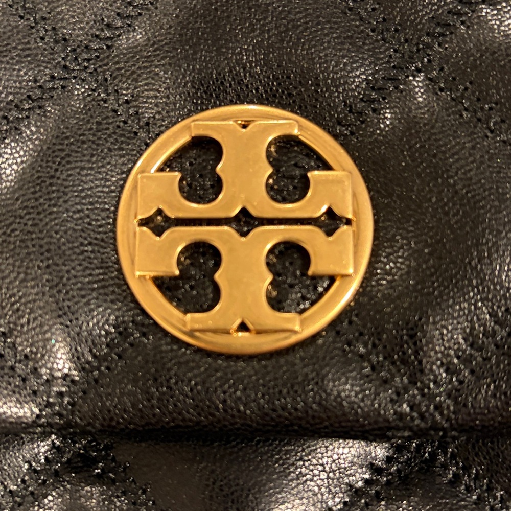 Tory Burch Black Quilted Leather Shoulder Bag- new - Picture 8 of 14